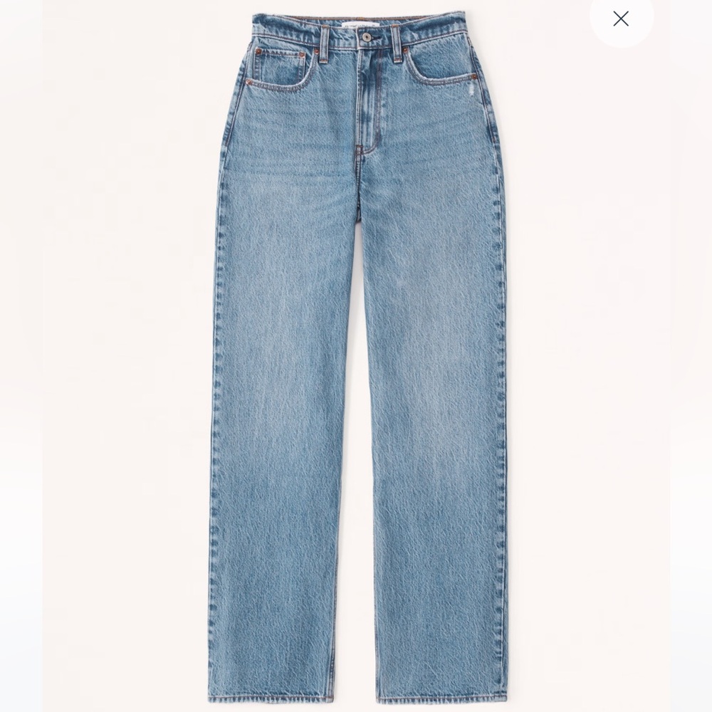 Abercrombie High Rise Loose Jean